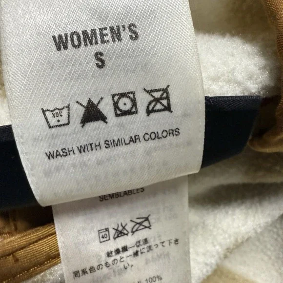 Patagonia Synchilla Snap T Fleece Pullover Womens Small Cream Beige Polka Dots - Picture 10 of 10